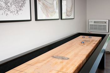 Clubhouse with shuffleboard